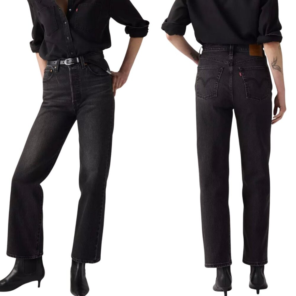 Levi’s Ribcage Straight Ankle Women’s Jeans – High-Rise Dark Wash, Size 26